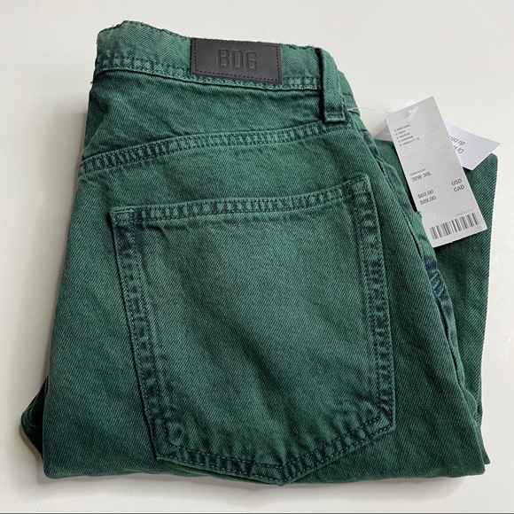 Urban Outfitters Other - {UO} GREEN STONEWASHED DADS SLIM TAPER FIT JEANS